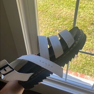 White doc marten blaire Sandals